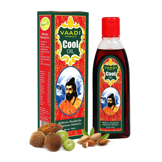 Vaadi Herbals Cool Oil with Triphla and Almond - Soothing Hair Care