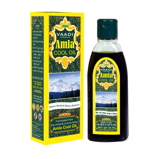 Vaadi Herbals Amla Cool Oil with Brahmi and Amla Extract - Soothing Hair & Body Care