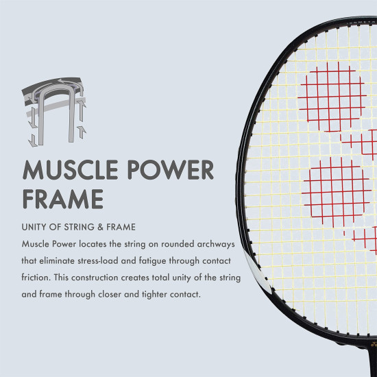 YONEX Muscle Power 29 Badminton Racket - Carbon Graphite for Intermediate Players