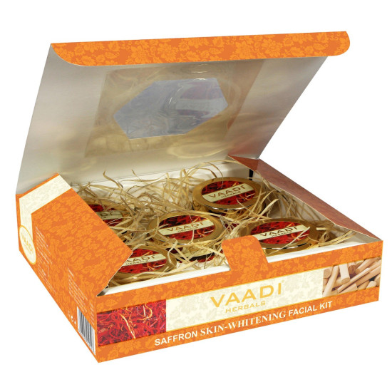 Vaadi Herbals Saffron Skin Whitening Facial Kit - Radiant Glow with Sandalwood