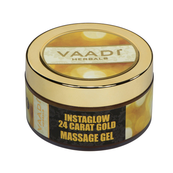 Vaadi Herbals 24 Carat Gold Massage Gel - Luxurious Skincare with Gold Dust