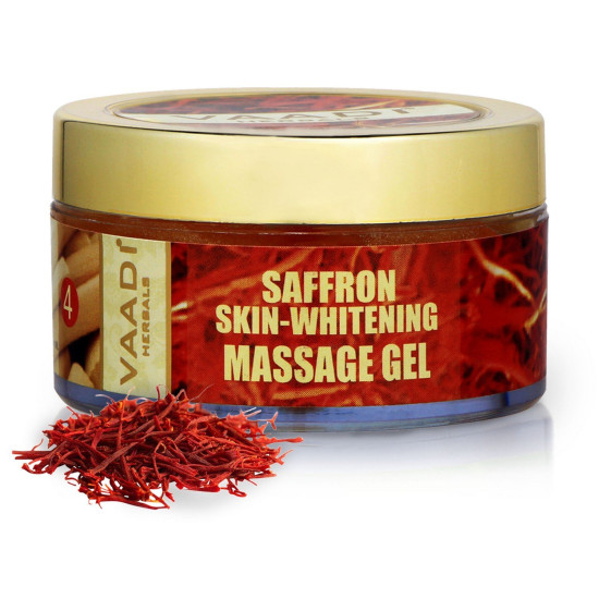 Vaadi Herbals Saffron Skin Whitening Massage Gel - Natural Glow Enhancer