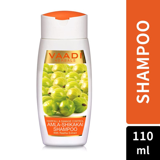 Vaadi Herbals Shiny Hair Gift Pack - Amla Cool Oil & Heena Shampoo
