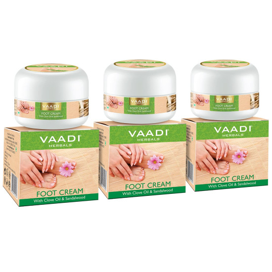 Vaadi Herbals Foot Cream - Clove and Sandal Oil for Nourished Feet