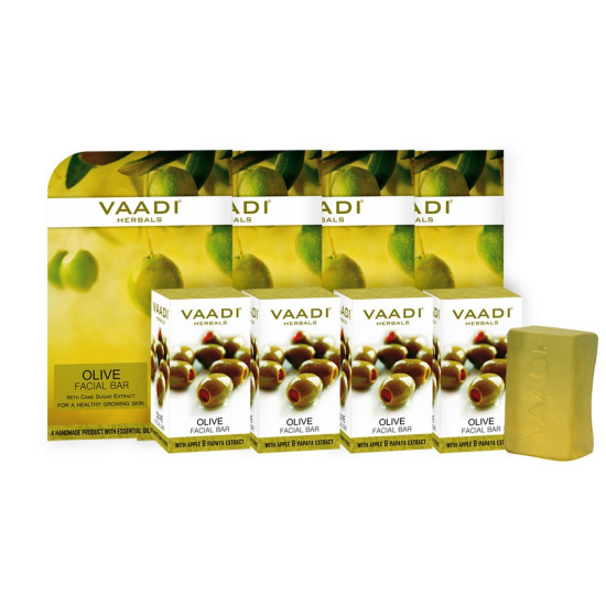 Vaadi Herbals Olive Facial Bars - Moisturizing & Exfoliating