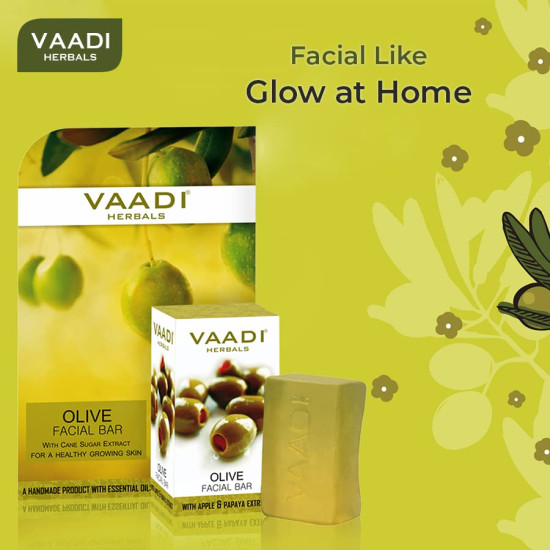 Vaadi Herbals Olive Facial Bars - Moisturizing & Exfoliating