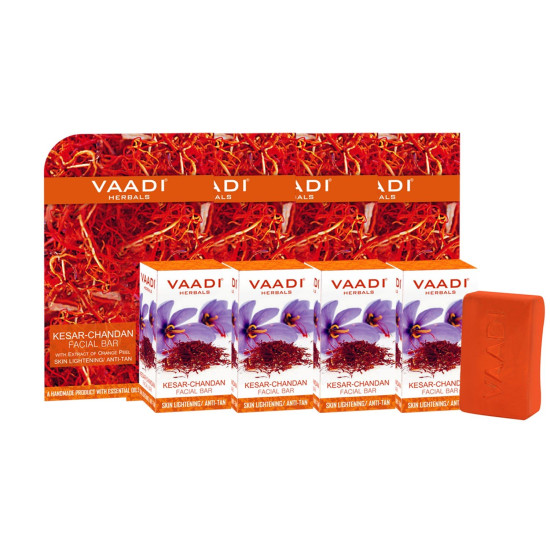 Vaadi Herbals Kesar Chandan Facial Bars - Soft & Glowing Skin