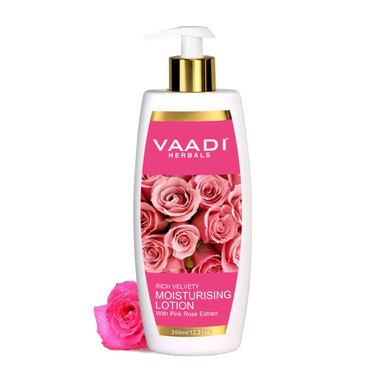 Vaadi Herbals Moisturising Lotion with Pink Rose Extract - Deep Nourishment
