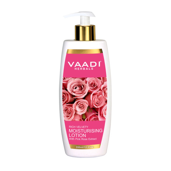Vaadi Herbals Moisturising Lotion with Pink Rose Extract - Deep Nourishment