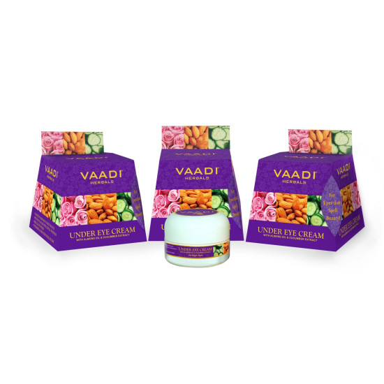 Vaadi Herbals Under Eye Cream - Almond Oil & Cucumber Extract