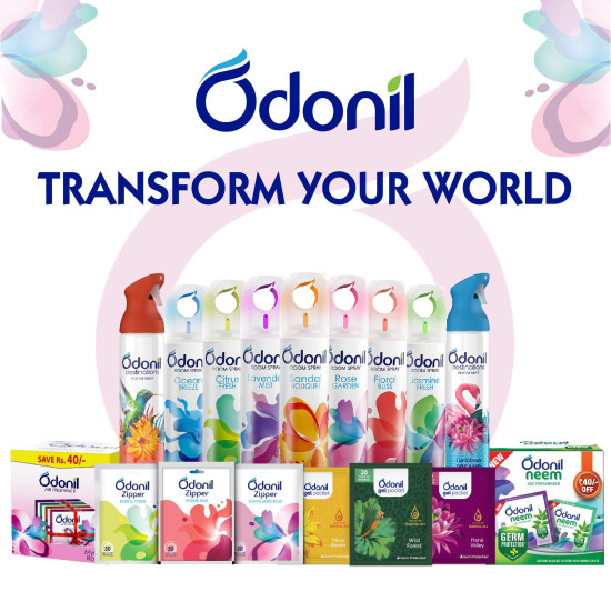 Odonil Bathroom Air Freshener Blocks - Mixed Fragrances for Long-Lasting Freshness