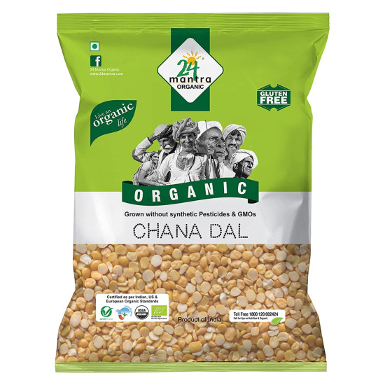 24 Mantra Organic Chana Dal - 100% Organic & Chemical Free