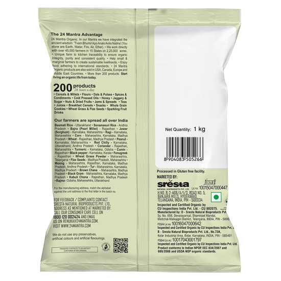 24 Mantra Organic Chana Dal - 100% Organic & Chemical Free