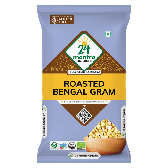 24 Mantra Organic Roasted Bengal Gram Dal - 100% Organic & Fresh