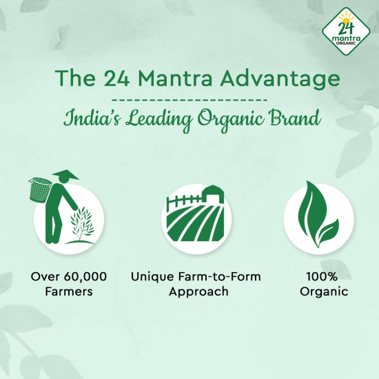 24 Mantra Organic Green Moong Whole - High Protein & Fiber