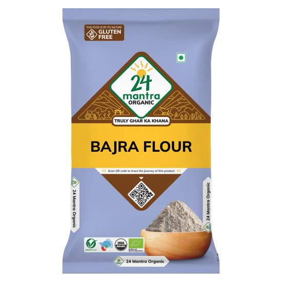 24 Mantra Organic Bajra Flour - Naturally Gluten-Free & Chemical-Free