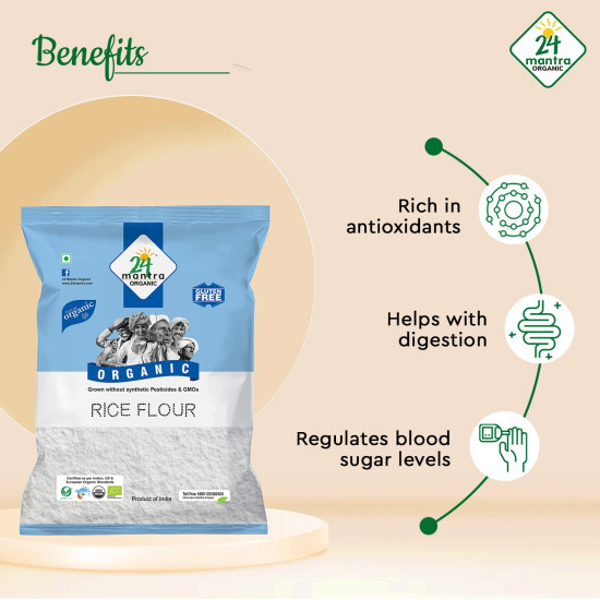 24 Mantra Organic Rice Flour - 100% Organic & Gluten-Free