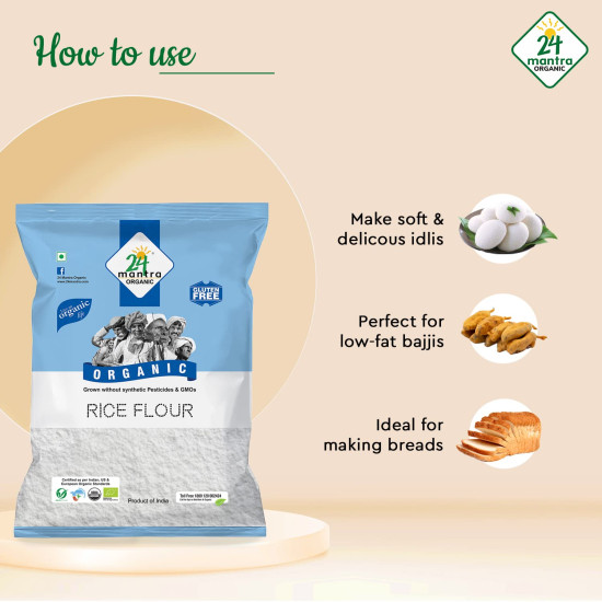 24 Mantra Organic Rice Flour - 100% Organic & Gluten-Free