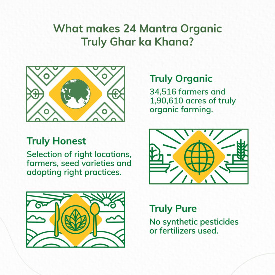 24 Mantra Organic Wheat Daliya - Chemical Free & Pesticides Free