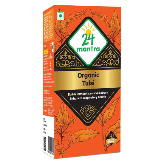 24 Mantra Organic Tulsi Tea Powder - 100% Organic & Antioxidant Rich