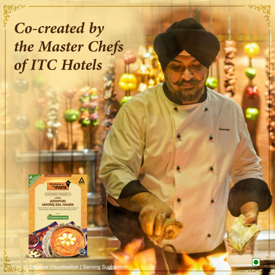 Kitchens of India Jodhpuri Moong Dal Halwa - Authentic Indian Sweet Dish