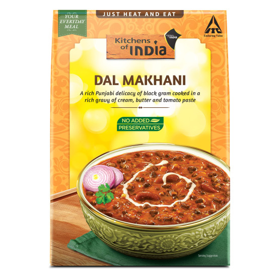 Kitchens Of India Daily Treat, Dal Makhani, 285g - Authentic Indian Cuisine