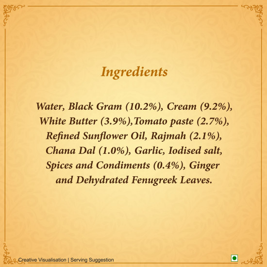 Kitchens Of India Daily Treat, Dal Makhani, 285g - Authentic Indian Cuisine