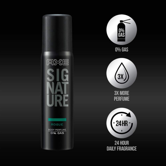 Axe Signature Rogue Body Perfume, 122ml - Long-lasting Fresh Scent