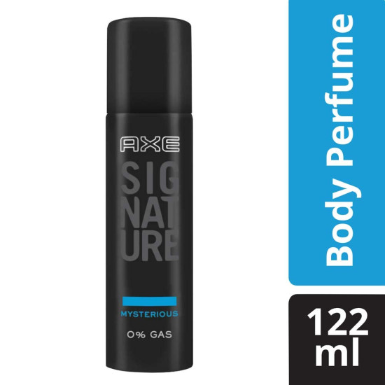 AXE Signature Mysterious Body Perfume, 122ml - Long-lasting Aqua Fragrance