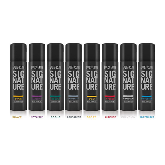 AXE Signature Mysterious Body Perfume, 122ml - Long-lasting Aqua Fragrance