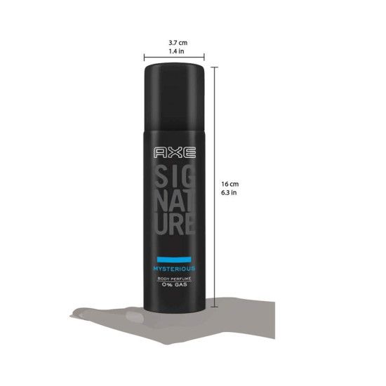 AXE Signature Mysterious Body Perfume, 122ml - Long-lasting Aqua Fragrance