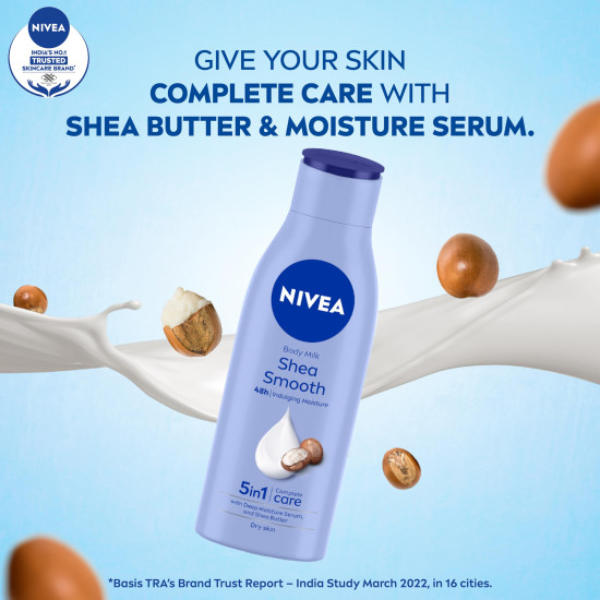 NIVEA Shea Smooth 200ml Body Lotion - 48H Moisturization & Shea Butter
