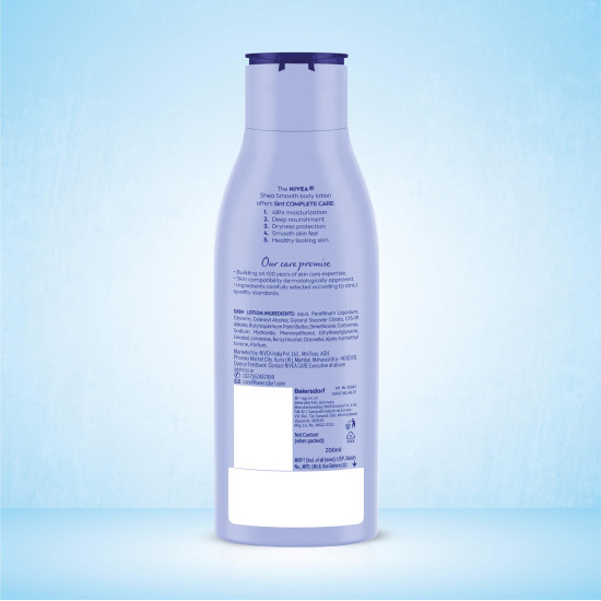 NIVEA Shea Smooth 200ml Body Lotion - 48H Moisturization & Shea Butter