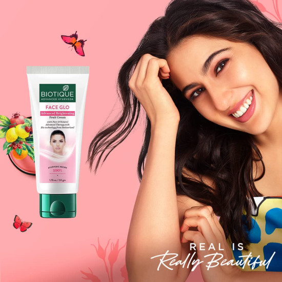 Biotique Face Glo Advance Brightening Fruit Cream - Visibly Flawless Skin