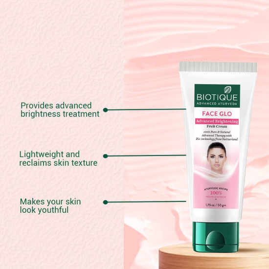 Biotique Face Glo Advance Brightening Fruit Cream - Visibly Flawless Skin