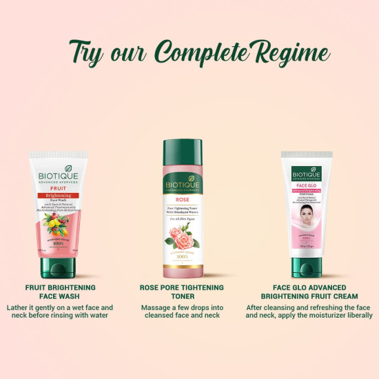 Biotique Face Glo Advance Brightening Fruit Cream - Visibly Flawless Skin