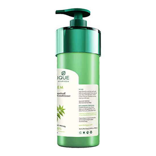 Biotique Fresh Neem Anti Dandruff Shampoo and Conditioner - Controls Dandruff