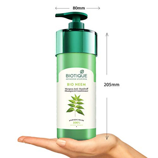 Biotique Fresh Neem Anti Dandruff Shampoo and Conditioner - Controls Dandruff