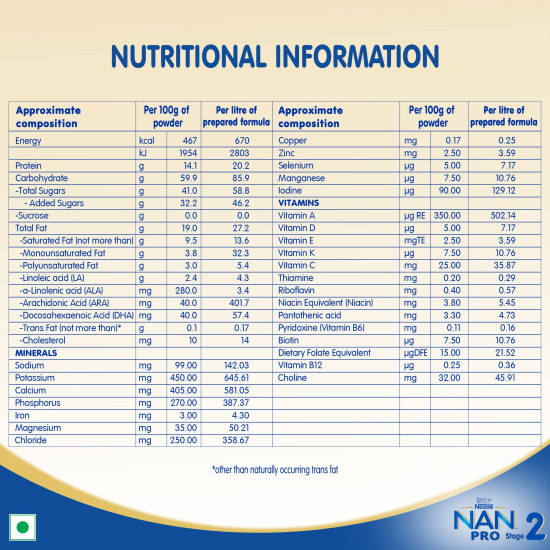 Nestle NAN PRO 2 Follow-up Formula Powder - Essential Nutrition for Infants