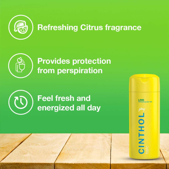 Cinthol Godrej Lime Talcum Powder - Superior Germ Protection