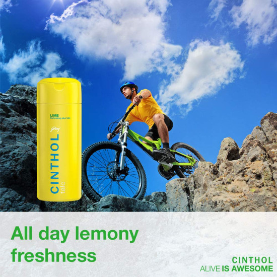 Cinthol Godrej Lime Talcum Powder - Superior Germ Protection