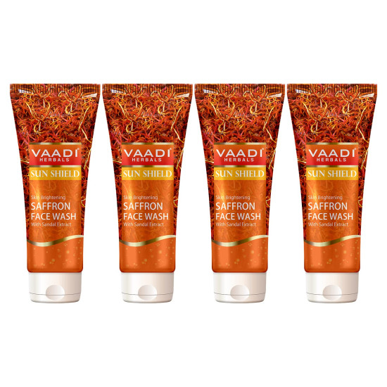 Vaadi Herbals Skin Whitening Saffron Face Wash - Sun Protection & Pigmentation Reduction