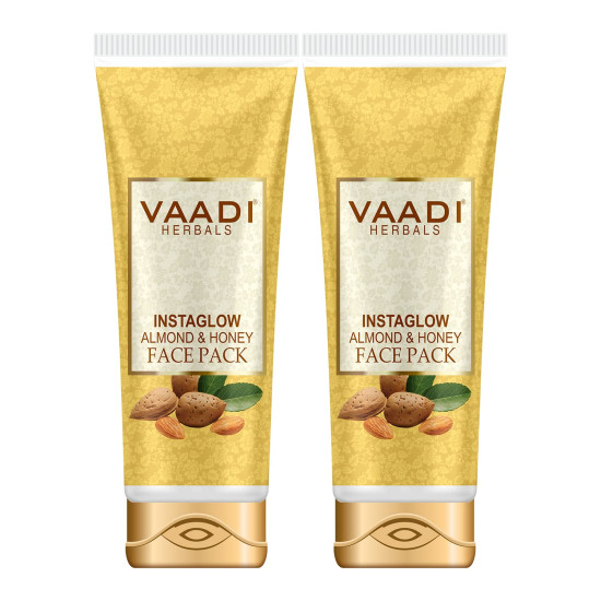 Vaadi Herbals Instaglow Almond and Honey Face Pack - Instant Glow & Skin Repair
