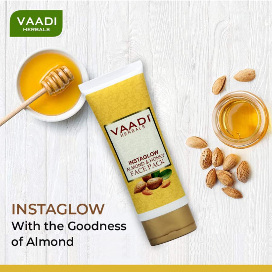 Vaadi Herbals Instaglow Almond and Honey Face Pack - Instant Glow & Skin Repair