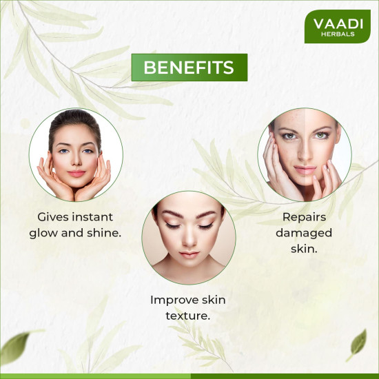 Vaadi Herbals Instaglow Almond and Honey Face Pack - Instant Glow & Skin Repair