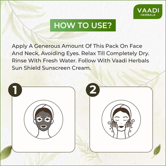 Vaadi Herbals Instaglow Almond and Honey Face Pack - Instant Glow & Skin Repair