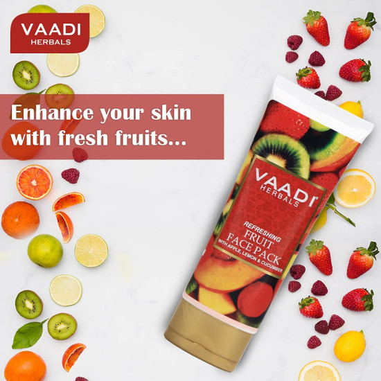 Vaadi Herbals Refreshing Fruit Pack - Apple, Lemon & Cucumber
