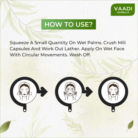 Vaadi Herbals Strawberry Scrub Face Wash - Nourishing & Exfoliating
