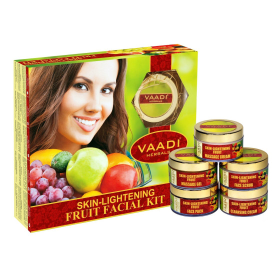Vaadi Herbals Skin Lightening Fruit Facial Kit - Natural Brightening Formula