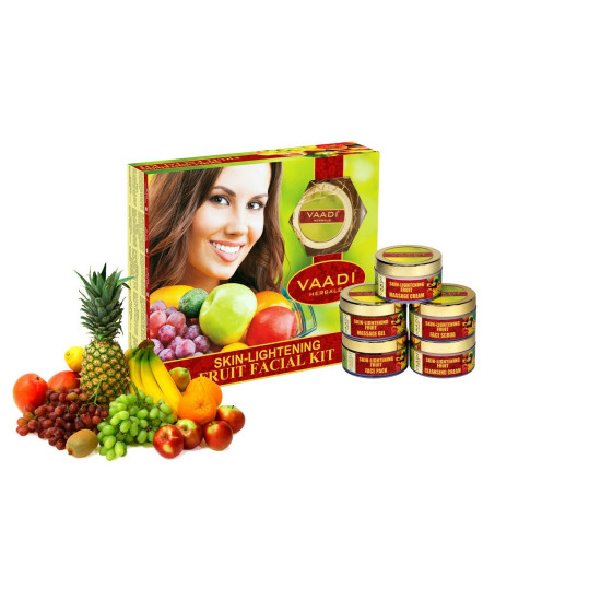 Vaadi Herbals Skin Lightening Fruit Facial Kit - Natural Brightening Formula